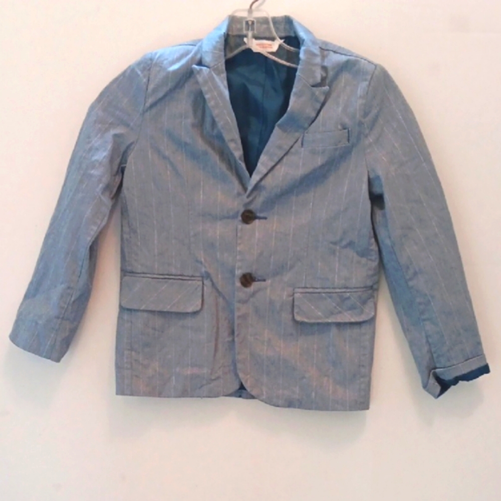 CAT & JACK BLUE STRIPPED BOYS BLAZER